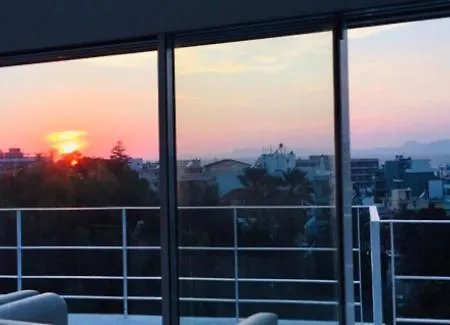 דירה Panoramic View - Penthouse עיר רודוס